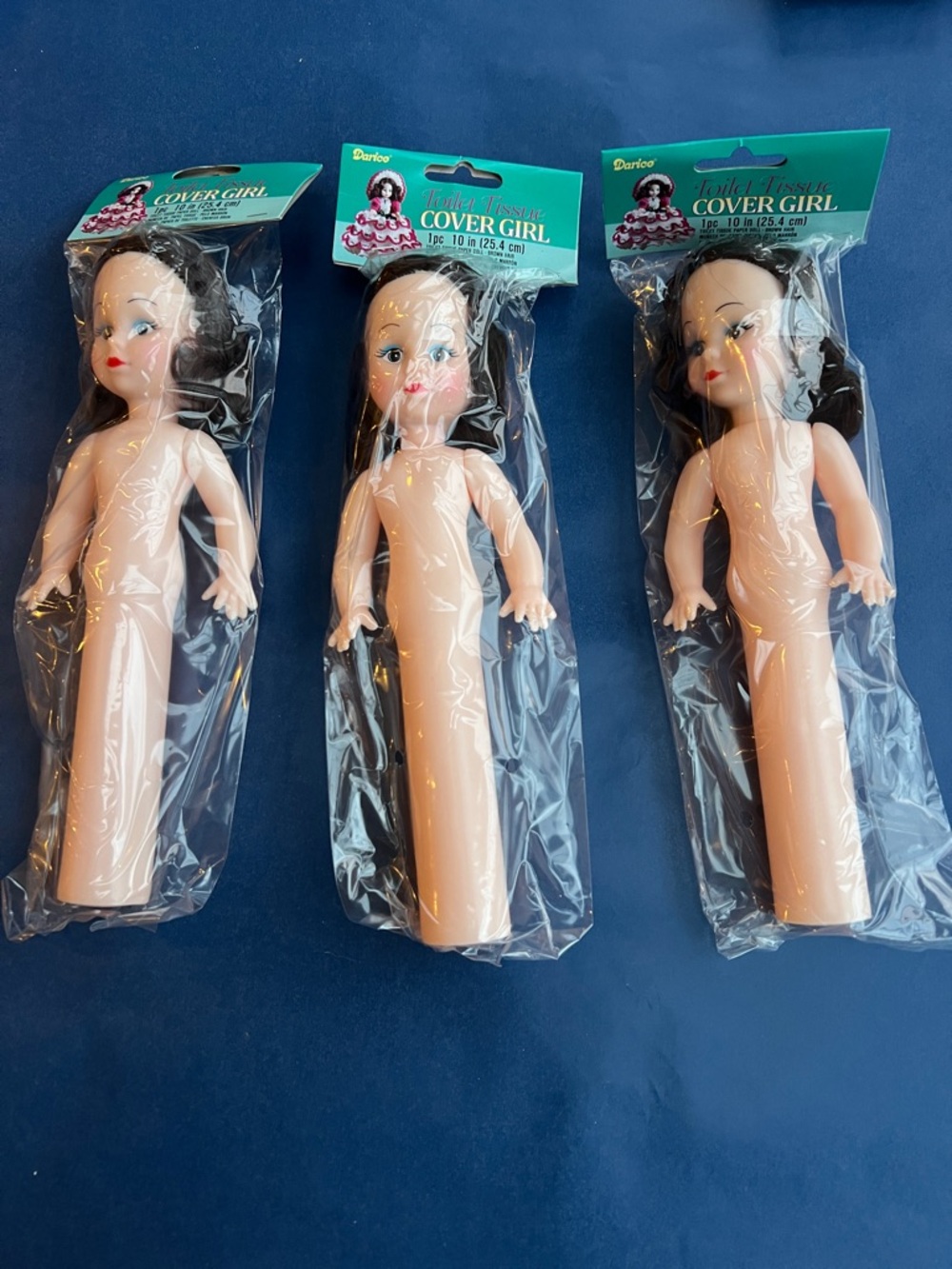 Vintage Darice Cover Girl Dolls Trio for Crafts, Hard to Find New in packaging